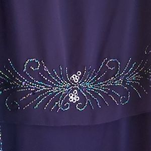 Elegant JKara purple gown